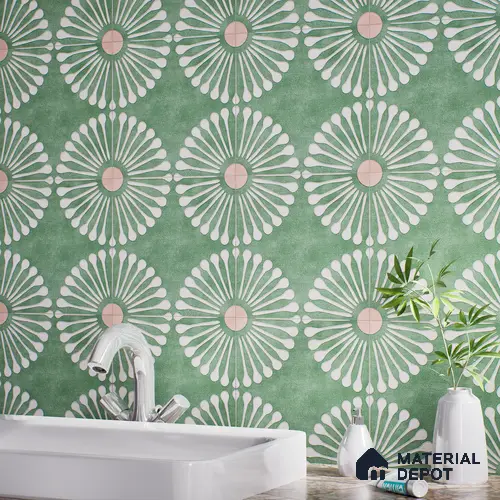 Moroccan Wall Tile TL 07245 B Plana 4004 Granula 1 ft x 1 ft Ceramic Matte Finish - 9 mm | 2 mm Spacer is Mandatory | Please Expect a Slight Variation of Pattern